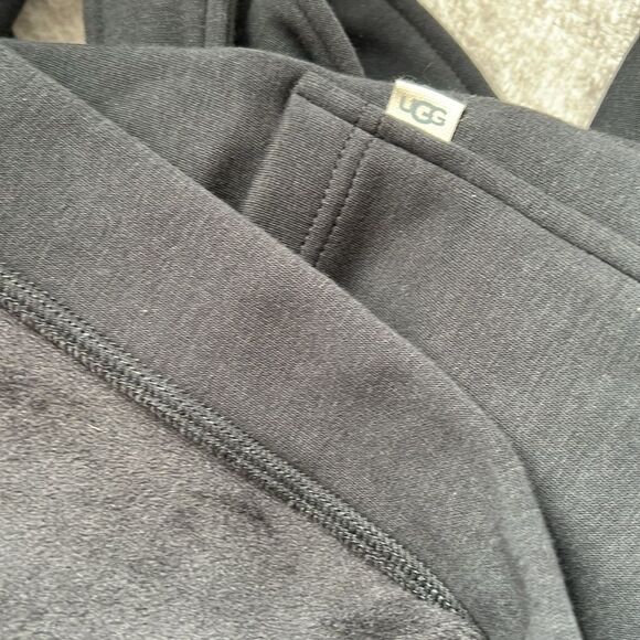 Ugg Men's Robe Leeland Hooded Pockets Soft Black 1131475 Size M/L New - Picture 11 of 11